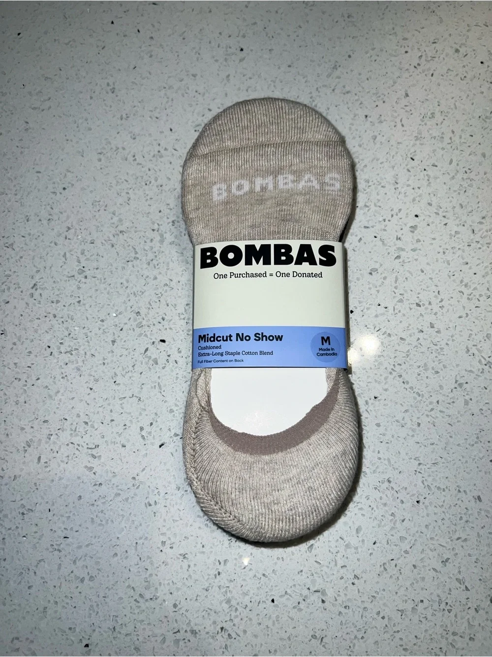 Bombas Women's Mid-Cut Cushioned No Show Sock 4-Pack (Color: Mixed, Size: M)